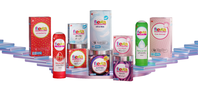 k2-1751617234-9831-1751617428 Các dòng sản phẩm mới bao cao su và gel bôi trơn Fiesta. Ảnh: DKT Mekong