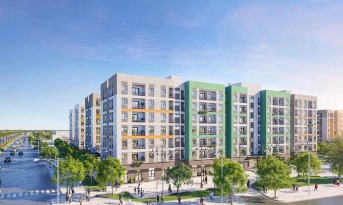 noxh-vinhomes-hp-jpeg-17538440-8717-3243-1753844061 Phối cảnh dự án nhà xã hội của Vinhomes tại khu kinh tế Đình Vũ - Cát Hải, TP Hải Phòng. Ảnh: Vinhomes