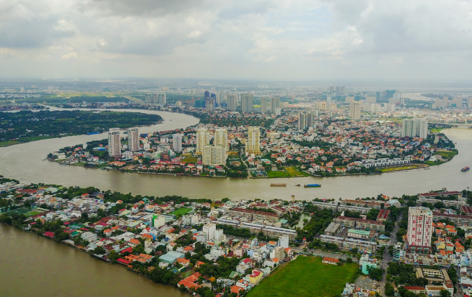 songsaigon-1-2399-1751447933 Hình ảnh một đoạn sông Sài Gòn chảy qua nội thành TP HCM. Ảnh: Quỳnh Tràn