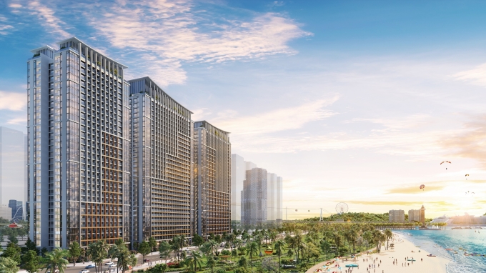 sun-centro-town3-1753780338-2138-1753781616 Phối cảnh tổ hợp Sun Centro Town quy mô 2.900 căn hộ ngay sát bờ biển. Ảnh: Sun Property