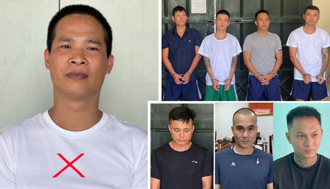 y-eng-jpeg-1752828892-5282-1752829135 Ý Ẻng (trái) và 7 nghi can bị bắt. Ảnh: Lam Sơn