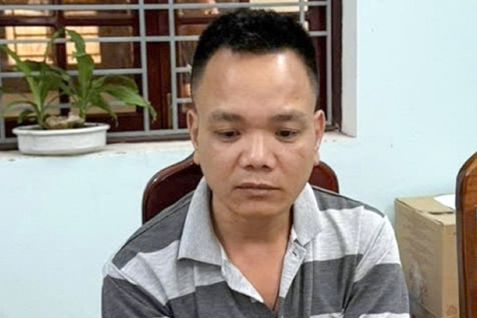 z6776356387928-24c1fe2e06a05af-3614-8059-1751773001 Tài xế Lê Xuân Hưng tại cơ quan điều tra. Ảnh: Công an