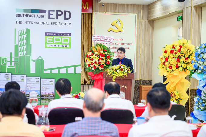 z6811286572543-c0d46560e0c1970-2540-9921-1752669451 Ông Nguyễn Đình Quyền, Giám đốc ESG Education & Business - đối tác chiến lược của EPD International tại Việt Nam. Ảnh: Vicem Hà Tiên