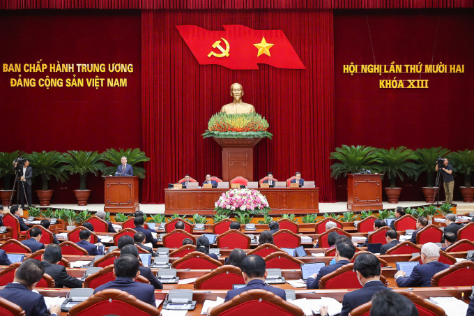 z6816064772099-d1d2afc0088049b-1807-9715-1752805888 Các đại biểu dự hội nghị tại trụ sở Trung ương Đảng. Ảnh: Nhật Bắc
