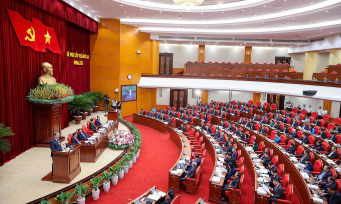 z6816064808043-e80ea8768f94d0f-1277-4184-1752809636 Phiên khai mạc hội nghị Trung Ương 12 khóa 13 ngày 18/7/2025. Ảnh: Nhật Bắc