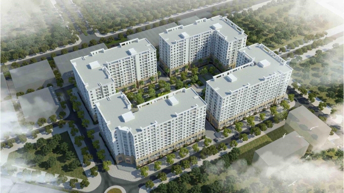 1-1754638282-3772-1754644576 Phối cảnh dự án nhà ở xã hội FLC Hà Khánh. Ảnh: