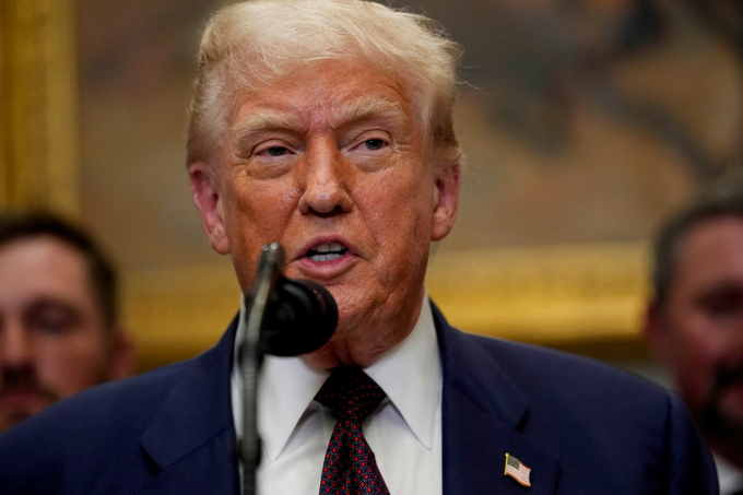 2025-07-31t215423z-1571907641-5807-7446-1754533876 Tổng thống Mỹ Donald Trump phát biểu tại Nhà Trắng ngày 31/7. Ảnh: Reuters