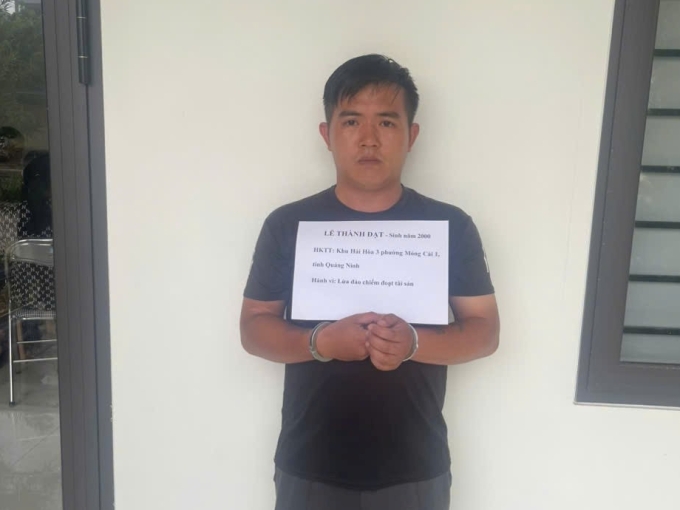 2392571-wtm-8b0f802decd059621d-7191-3770-1754882505 Lê Thành Đạt khi bị bắt. Ảnh Công an cung cấp