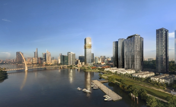 3-1755586431-4257-1755674126 Khu căn hộ hàng hiệu Grand Marina, Saigon liền kề tòa tháp Saigon Marina IFC vừa khánh thành, góp phần hoàn thiện diện mạo quảng trường bên sông.