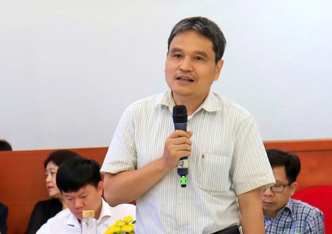51e5a080d6c55e9b07d4-175464466-3058-1421-1754644796 PGS.TS Trần Quốc Bình, Hiệu phó trường Đại học Khoa học Tự nhiên Hà Nội, tại hội thảo chiều 7/8. Ảnh: Nguyệt Minh
