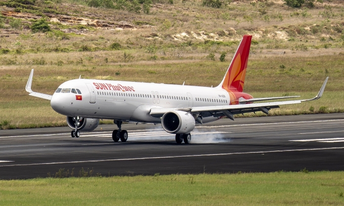 529182537-122141779052850776-4-4111-7662-1755078801 Máy bay đầu tiên của Sun PhuQuoc Airways về đến Việt Nam hôm 10/8. Ảnh: Sun Group