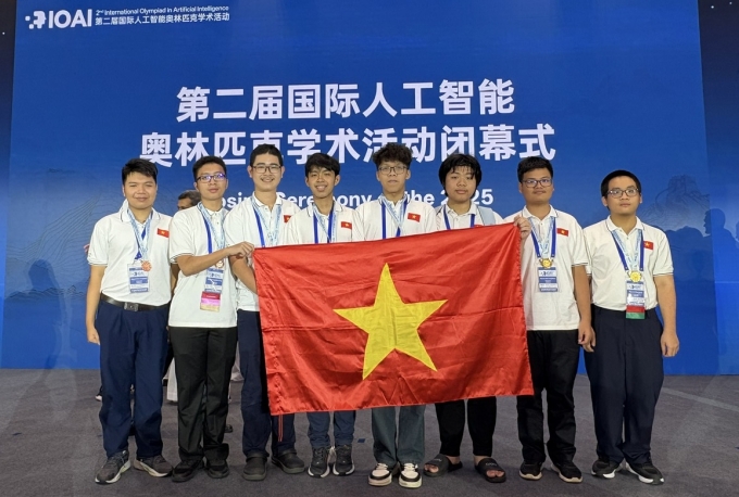 a1-1754656550-3784-1754656665 8 học sinh Việt Nam dự IOAI 2025. Ảnh: MOET