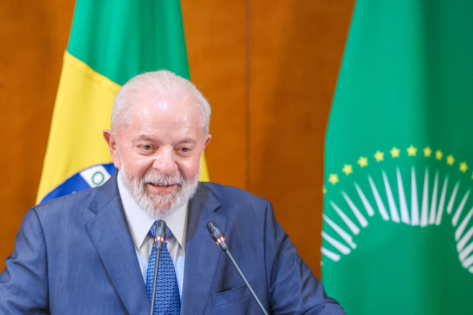 afp-20240218-34jp6wd-v1-highre-8532-9929-1754458682 Tổng thống Brazil Luiz Inacio Lula da Silva phát biểu tại Addis Ababa, Ethiopia ngày 18/2. Ảnh: AFP