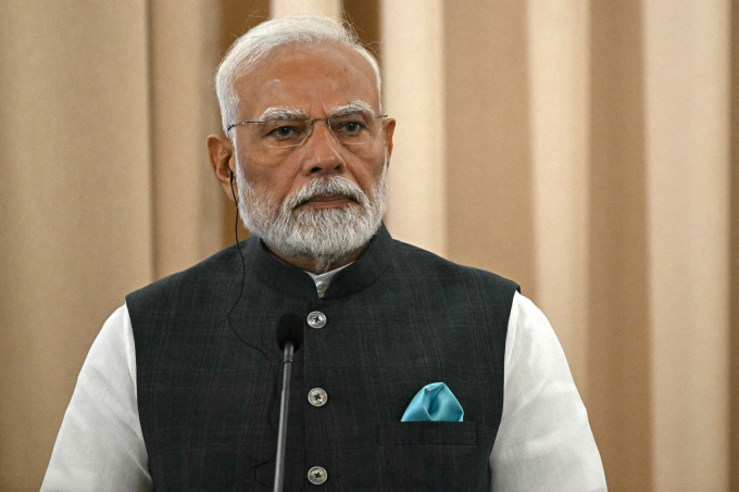 afp-20250403-38y448d-v1-highre-7523-4430-1754557585 Thủ tướng Ấn Độ Narendra Modi tại Bangkok, Thái Lan ngày 3/4. Ảnh: AFP