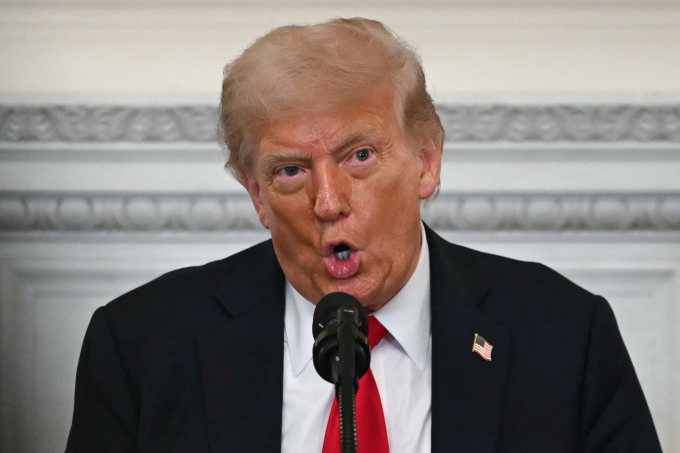 afp-20250714-66ql3eq-v1-highre-4141-7289-1754708782 Tổng thống Donald Trump phát biểu tại Nhà Trắng ngày 14/7. Ảnh: AFP