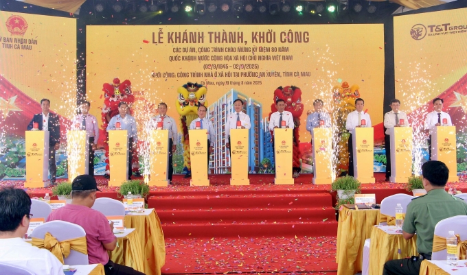 anh-1-1755657022-3405-1755657236 Nghi lễ khởi công công trình nhà ở xã hội tại phường An Xuyên, tỉnh Cà Mau. Ảnh: T&T Group