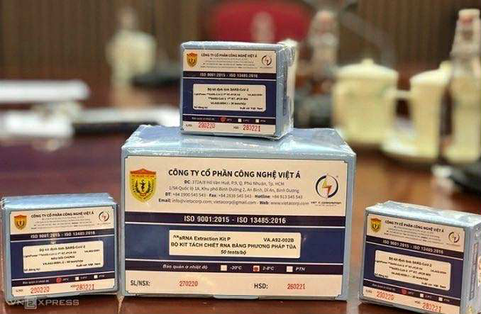 b279e77e-2726-458d-9951-d4629d-2641-7442-1755337736 Bộ kit xét nghiệm Covid-19 của Công ty Việt Á. Ảnh: BN