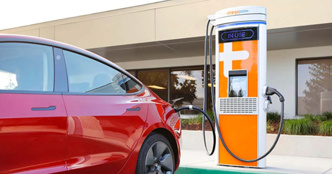 chargepoint-3-1753948498-3022-1753948585 Một trạm sạc ChargePoint tại Mỹ. Ảnh: ChargePoint