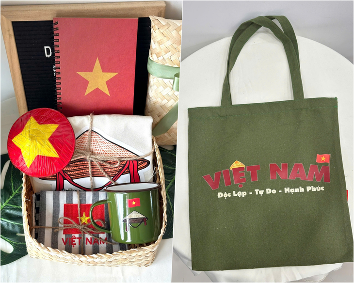 comboquavn-17547530285041935910793 Nhộn nhịp thị trường quà tặng dịp Quốc khánh 2-9: Quạt thêu quốc kỳ, gấu bông yêu nước… - Ảnh 7.