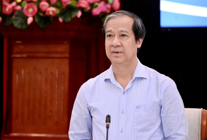 dsc-1540-jpg-1754146790-175414-4675-4099-1754147211 Bộ trưởng Nguyễn Kim Sơn tại tọa đàm chiều 2/8. Ảnh: Nguyễn Mạnh/MOET