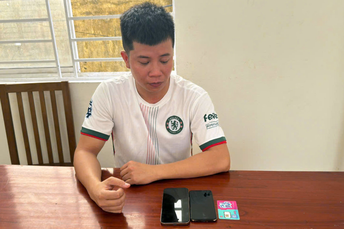 f725af7130d8b986e0c9-175447451-8639-7282-1754474774 Nghi phạm Nguyễn Ngọc Anh tại cơ quan công an. Ảnh: Công an
