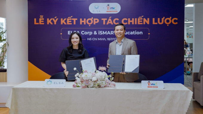 image-45193366-extractword-0-o-9171-9164-1753972714-1 ELSA Corp và iSmart Education ký kết hợp tác, đẩy mạnh ứng dụng AI vào dạy và học tiếng Anh ngày 18/07. Ảnh: iSmart
