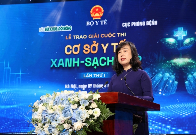 image001-1754632520-4535-1754632702 Bộ trưởng Bộ Y tế Đào Hồng Lan phát biểu tại sự kiện ngày 7/8. Ảnh: LC