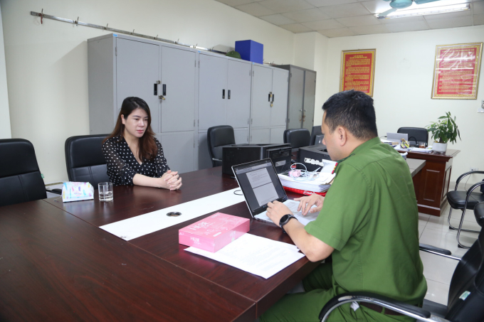 ly-2103-1754190222 Thiên Lý tại cơ quan công an. Ảnh: Công an cung cấp