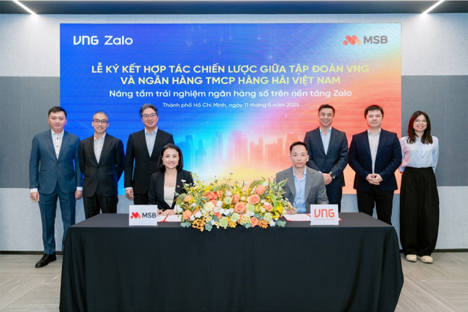 msb-1755080626-5273-1755080958 MSB ký hợp tác cùng tập đoàn VNG. Ảnh: MSB