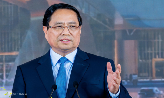 thu-tuong-1755593185-175559336-6747-5469-1755593382 Thủ tướng Phạm Minh Chính phát biểu tại lễ khánh thành, khởi công 250 công trình, sáng 19/8. Ảnh: Giang Huy