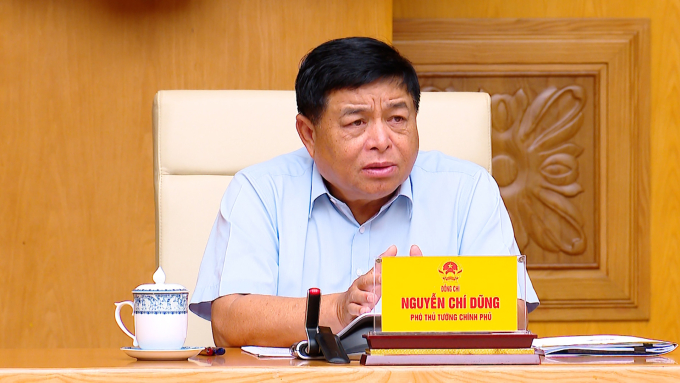z687963406135188183f0c964df17e-6709-9579-1754483232 Phó thủ tướng Nguyễn Chí Dũng phát biểu tại cuộc họp Ban chỉ đạp về phát triển kinh tế Nhà nước, ngày 6/8. Ảnh: VGP