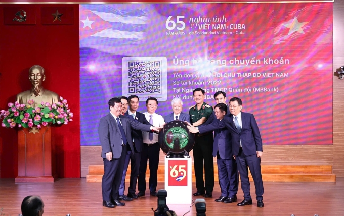 z69024862609328e9fe36e0f855099-5428-9669-1755141877-1 Lễ phát động chương trình ủng hộ nhân dân Cuba, ngày 13/8. Ảnh: VGP