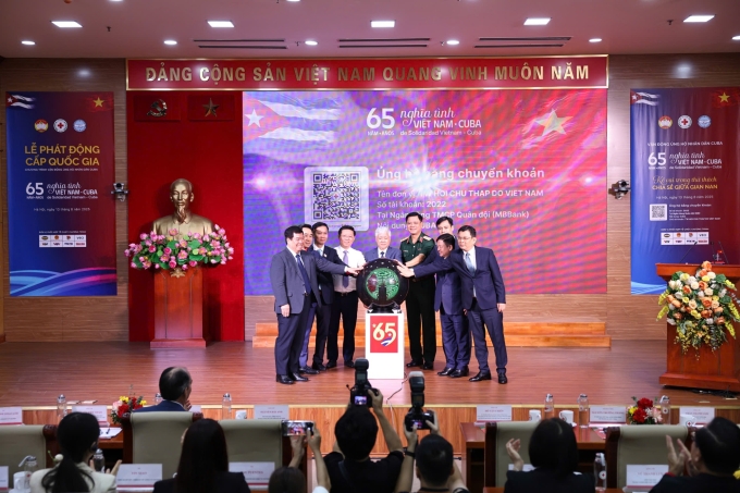 z69024862609328e9fe36e0f855099-8554-3606-1755245012 Lễ phát động chương trình vận động ủng hộ nhân dân Cuba, ngày 13/8. Ảnh: VGP