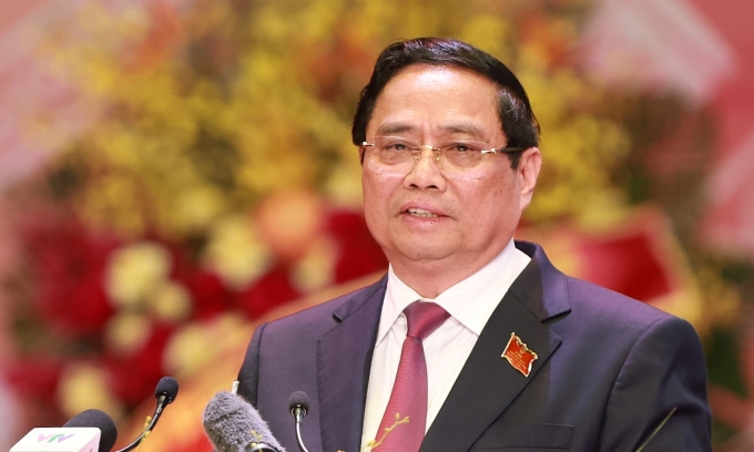 z6925514935163-b9b7d6c4375d7c4-2212-1559-1755668514 Thủ tướng Phạm Minh Chính phát biểu tại buổi lễ. Ảnh: Hoàng Phong